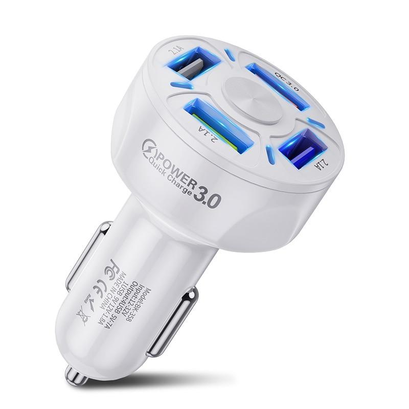 Adaptador USB Turbo Veicular - Car Charger eletronicos 071 AmploTech Preto 