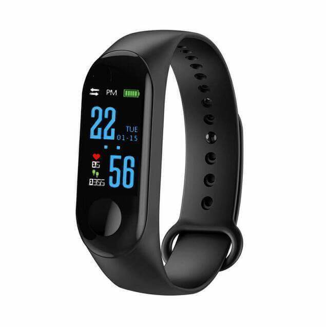 Smartwatch Tracker Fitness M3 - Sports Smartwatch relógio 020 AmploTech Azul 